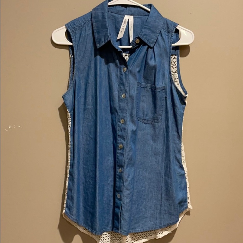 Collared tank top